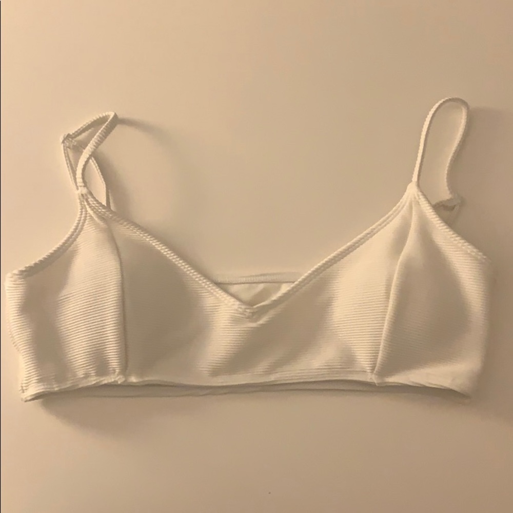 white pacsun bathing suit  top